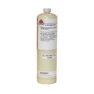 Air Systems International BBG-20 Calibration Gas 20PPM CO/AIR- 17 LITER