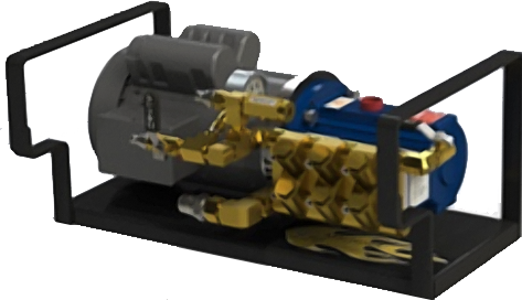 Cool Machines M-03 C8E908H High Pressure Pump & Motor Kit 2 HP 120 Vac, Insulation Blowing Machine