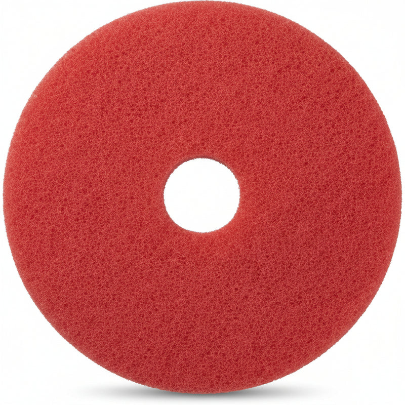 General Floorcraft 710217 17” Red Cleaning/Buffing Pads 5/cs, Floor Polishers & Buffers